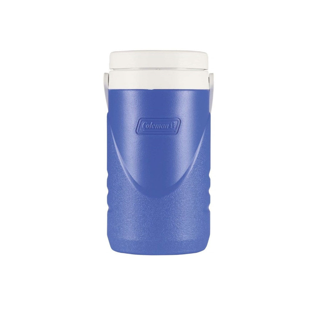 Blue and white jug for camping