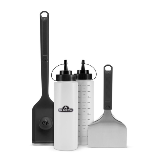 Napoleon 4pc Cleaning Set - 2X Bottles, Brush & Scraper