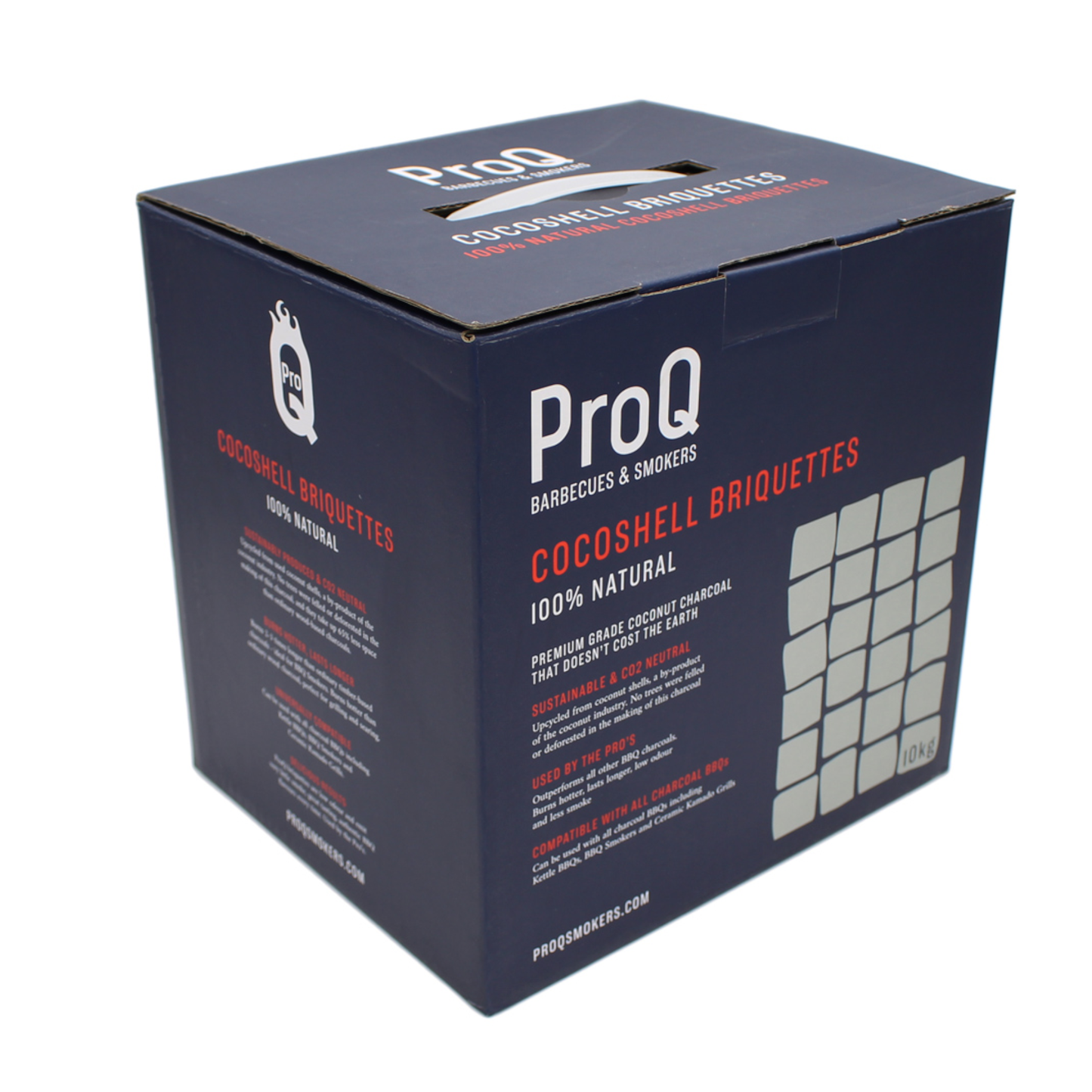 ProQ Coconut Shell Charcoal Briquettes 10kg