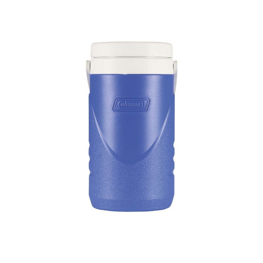 Blue and white jug for camping