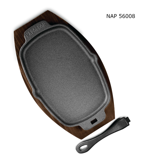 Napoleon Cast Iron Skillet with Wooden Base