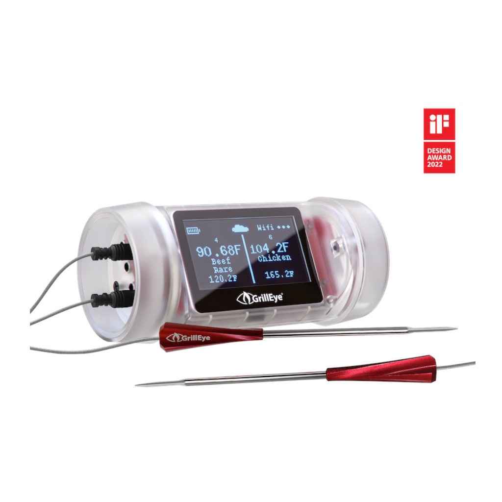 Temperature measurer for barbecuing