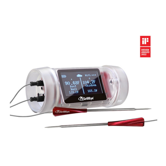 Temperature measurer for barbecuing